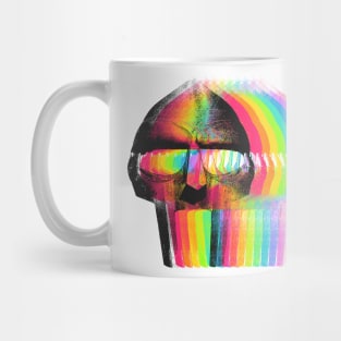 MF DOOM / Retro Rainbow Styled Fan Artwork Design Mug